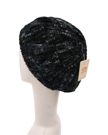 SG SG04-WL-MIX-BNG  Black/Navy/Grey Lined Chenille myselflingerie.com